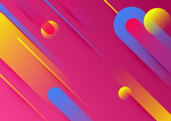 Abstract colorful geometric vector gradient background