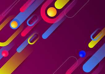 Abstract colorful geometric vector gradient background
