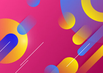 Abstract colorful geometric vector gradient background