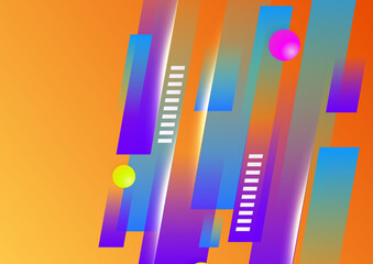 Abstract colorful geometric vector gradient background