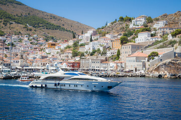 view of the harbor of the city of island