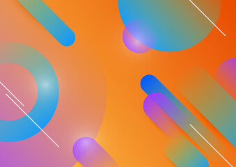 Abstract colorful geometric vector gradient background