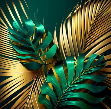 leaves, gold, golden, leaf