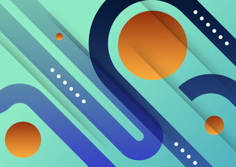 Abstract colorful geometric vector gradient background