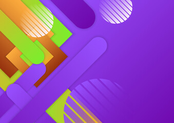 Abstract colorful geometric vector gradient background