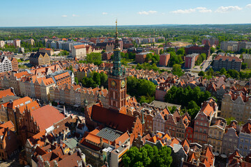 Fototapeta na wymiar 2022-06-05 view of the historical part of the city Gdansk Poland