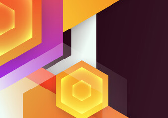 Abstract colorful geometric vector gradient background