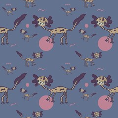 Cute cartoon character abstract salamander seamless pattern. kid, background,wallpaper. Designing clothes, shirts, hats, etc.
