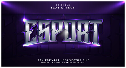 Editable text style effect - Esport text style theme. © Artzi