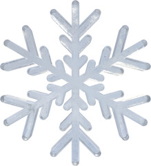 3D Realistic White Icy Cold Flaky Winter Season Snowflakes For New Year And Christmas Design