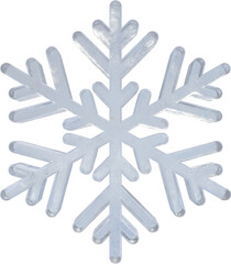 3D Realistic White Icy Cold Flaky Winter Season Snowflakes For New Year And Christmas Design