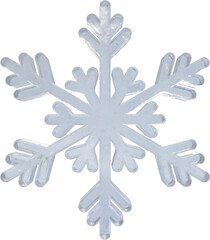 3D Realistic White Icy Cold Flaky Winter Season Snowflakes For New Year And Christmas Design