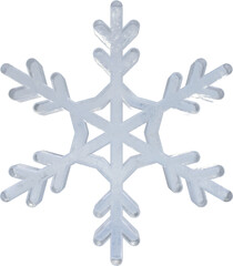 3D Realistic White Icy Cold Flaky Winter Season Snowflakes For New Year And Christmas Design