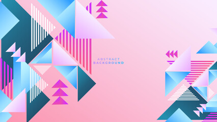 Modern abstract template background design with purple blue and orange gradient