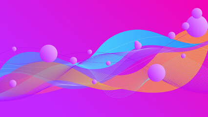 Modern abstract template background design with purple blue and orange gradient