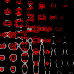 linear abstract pattern red black grey blocks
