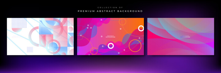 Modern design template background with geometric abstract shapes