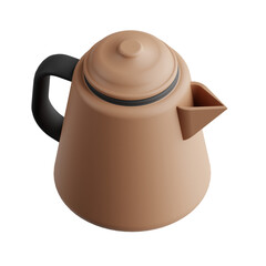 3d coffee pot