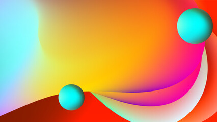 Modern gradient abstract colorful design background