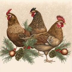 three French hens