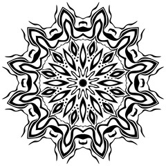 mandala indian art decoration floral flower decoration tattoo design spiritual symbol round ornament mobile cover use bed sheet design etc