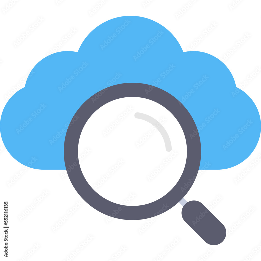 Sticker cloud computing icon