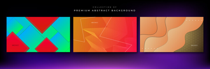 Modern gradient abstract colorful design background