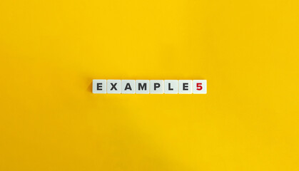 Example 5 (Fove) Text on Block Letter Tiles on Yellow Background. Minimal Aesthetics.