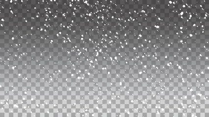 Magical light dust, Flying particles of light. Sparkling particles of fairy dust glow in transparent background. Snow fall vector illustrator