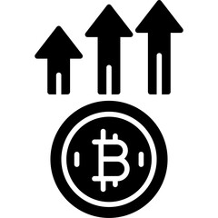 Bitcoin Up Icon