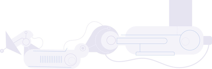 Fototapeta premium Laboratory machine. Medical experiment equipment. Innovation engineering