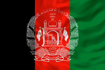 National flag  of Afghanistan. Background  with flag  of Afghanistan