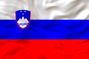 National flag  of Slovenia. Background  with flag  of Slovenia