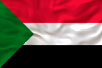 National flag  of Sudan. Background  with flag  of Sudan