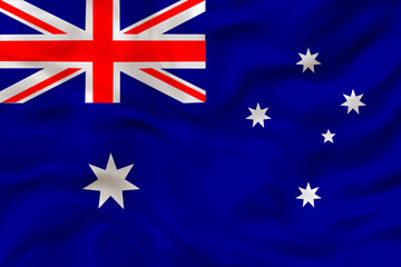 National flag of Australia. Background  with flag of Australia.