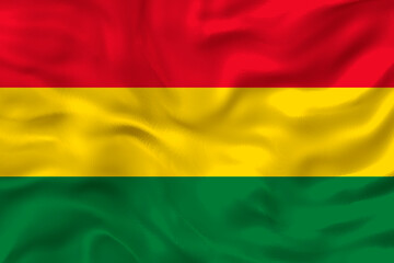 National flag of Bolivia. Background  with flag of Bolivia