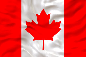 National Flag of Canada. Background  with flag  of Canada