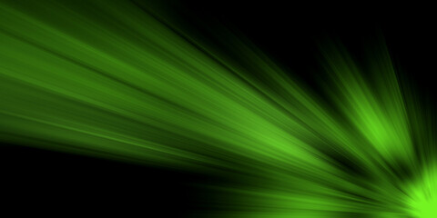 Abstract Dark Soft Wave Green Futuristic Background 