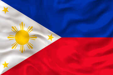 National flag of Philippines.. Background  with flag of Philippines.