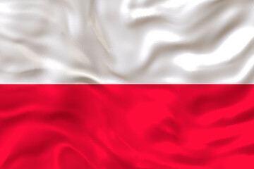 National Flag of Poland. Background  with flag  of Poland