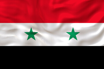 National flag of Syria.  Background  with flag of Syria.