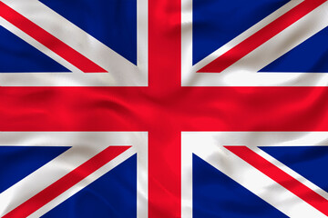National flag of United Kingdom. Background  with flag  of United Kingdom.