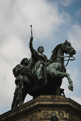 Monument to King Ludwig I in Munich Germany