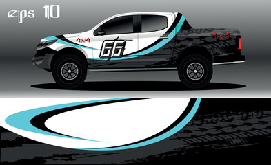 abstract background design for car wrap of 4x4 truck, rally, van, suv and other cars