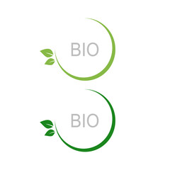 BIO ECO PRODUCT SIGN, SYMBOL, LOGO ISOLATED ON WHITE
