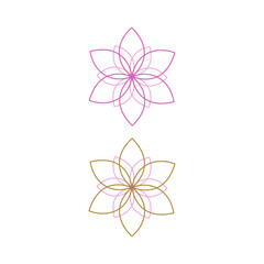 Fototapeta premium SPA NATURAL AYURVEDA SIGN, SYMBOL, LOGO ISOLATED ON WHITE