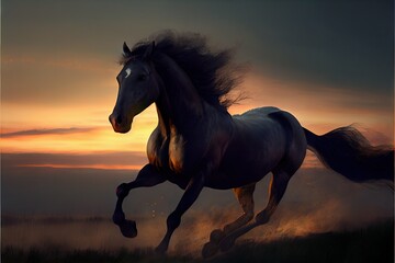 Obraz na płótnie Canvas Cowboy on Horse