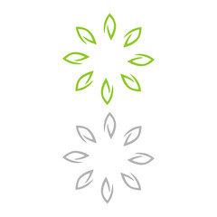 Natural Product Eco Badges isolated on White