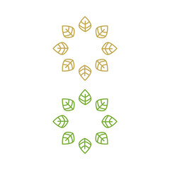 Fototapeta premium Natural Product Eco Badges isolated on White