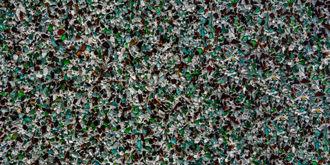 Dark turquoise background with abstract chaotic pattern.